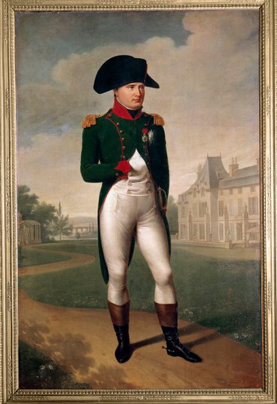 Portret van Napoleon Bonaparte (1769-1821) voor het kasteel van Malmaison (gekleed als consul) door Baron François Pascal Simon Gérard