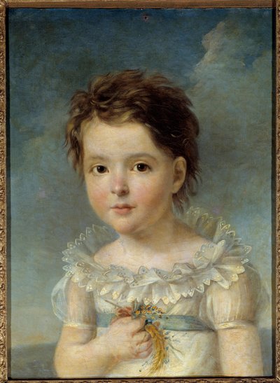 Portret van Koningin Hortense de Beauharnais (1783-1837) als kind door Baron François Pascal Simon Gérard
