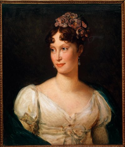 Portret van de keizerin Marie Louise (1791 - 1847). Schilderij door Francois Gerard (1770-1837) door Baron François Pascal Simon Gérard