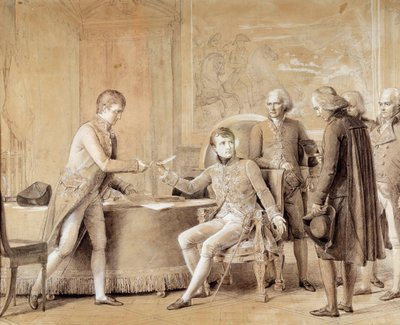 Ondertekening van het Concordaat tussen Frankrijk en de Heilige Stoel door de Eerste Consul op 15 juli door Baron François Pascal Simon Gérard
