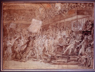Het volk van Parijs bestormt de Tuilerieën op 10 augustus door Baron François Pascal Simon Gérard