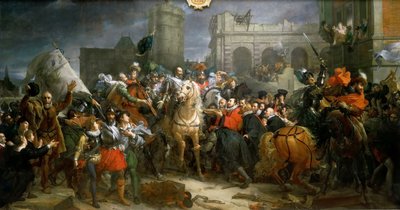 Intocht van Hendrik IV in Parijs 22 maart 1594 door Francois Pascal Simon Gerard