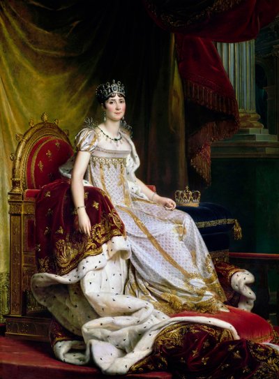 Joséphine de Beauharnais, de eerste vrouw van Napoléon Bonaparte 1763-1814 in kroningskostuum, 1807-1808 door Francois Pascal Simon Gerard