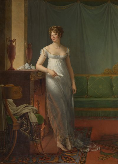 Madame Charles Maurice de Talleyrand Périgord 1761-1835, ca. 1804 door Francois Pascal Simon Gerard
