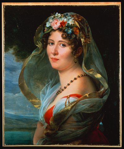 Portret van Constance Ossolinska Lubienska door Francois Pascal Simon Gerard