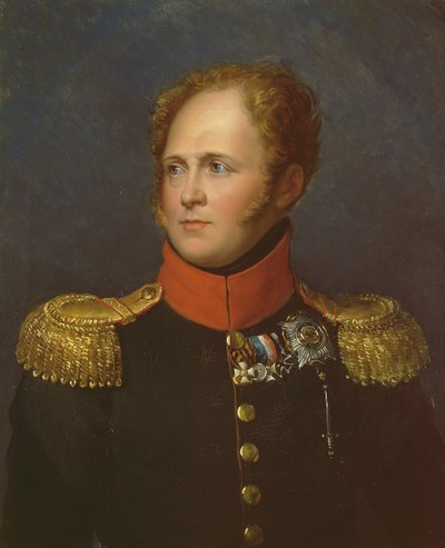 Portret van Keizer Alexander I door Francois Pascal Simon Gerard