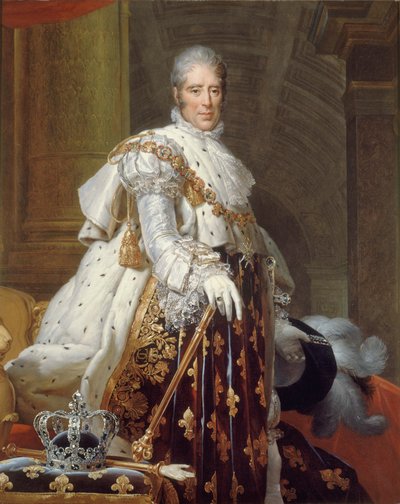 Portret van koning Karel X van Frankrijk door Francois Pascal Simon Gerard