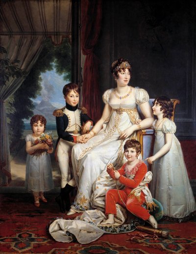 Portret van Marie-Annonciade, ook wel Caroline Bonaparte genoemd door Francois Pascal Simon Gerard
