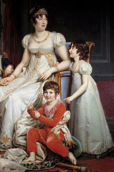 Portret van Marie-Annonciade, bekend als Caroline Bonaparte door Francois Pascal Simon Gerard