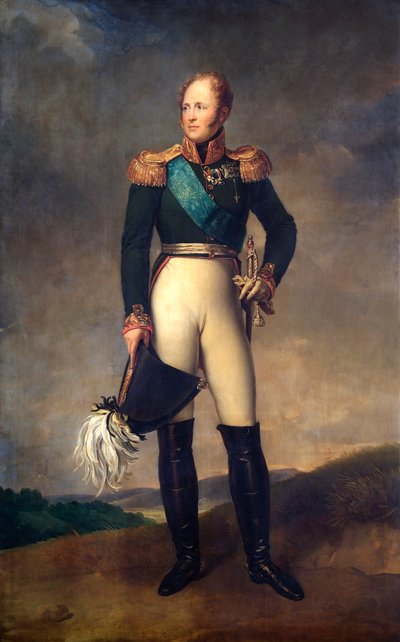 Portret van tsaar Alexander I van Rusland, 1817 door Francois Pascal Simon Gerard