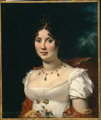 Portret van een dame door Francois Pascal Simon Gerard