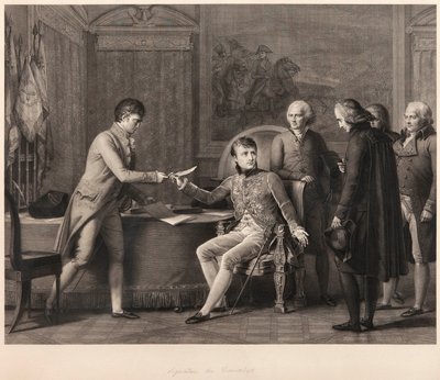 De Ondertekening van het Concordaat tussen Frankrijk en de Heilige Stoel op 15 juli 1801 door Francois Pascal Simon Gerard