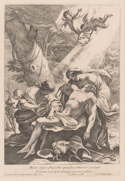Martelaarschap van de heilige Sebastiaan door Francois Perrier