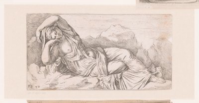 Standbeeld van liggende Cleopatra door Francois Perrier