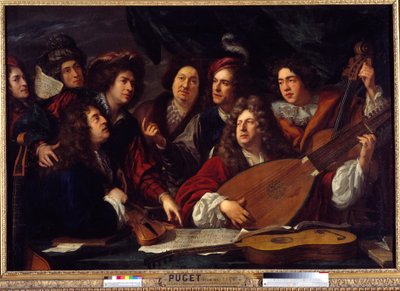 Bijeenkomst van muzikanten door Francois Puget