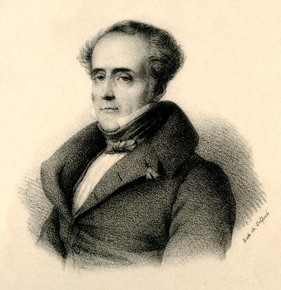 Chateaubriand, 1768-1848, ca. 1830 door Francois Seraphin Delpech