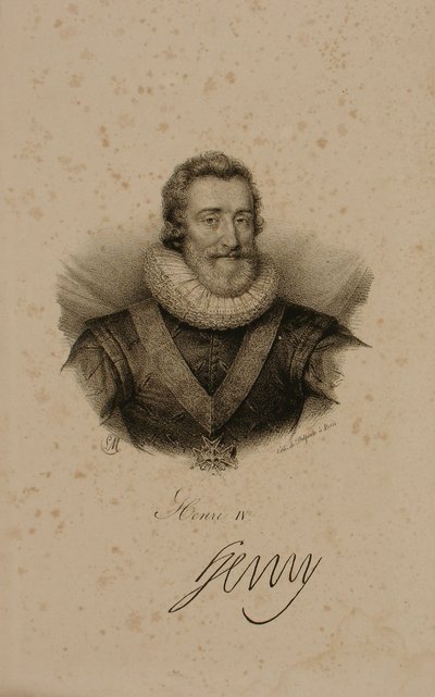 Henri IV (1553-1610) van Frankrijk door Francois Seraphin Delpech