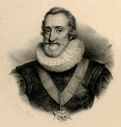 Hendrik IV, 1553-1610, ca. 1830 door Francois Seraphin Delpech