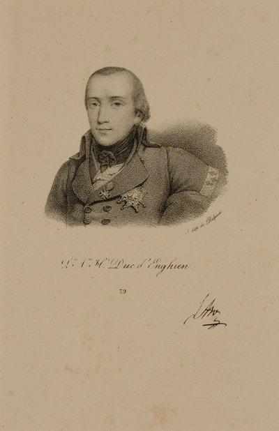 Louis Antoine Henri de Bourbon (1772-1804) Hertog van Enghien in het Conde-uniform door Francois Seraphin Delpech