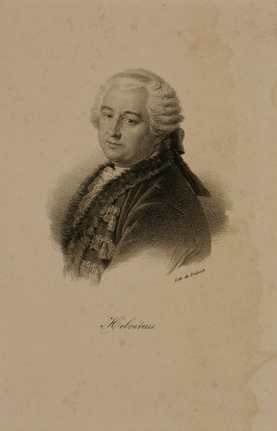 Portret van Claude Adrien Helvetius (1715-71) door Francois Seraphin Delpech