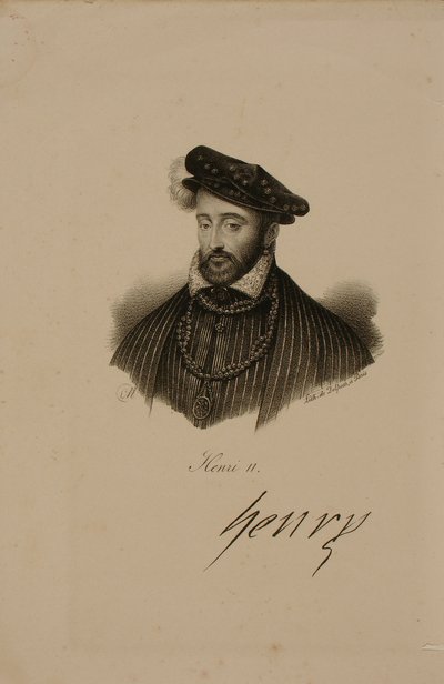 Portret van Henri II (1519-59) Koning van Frankrijk door Francois Seraphin Delpech