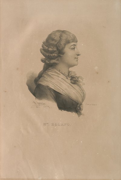 Portret van Madame Roland door Francois Seraphin Delpech