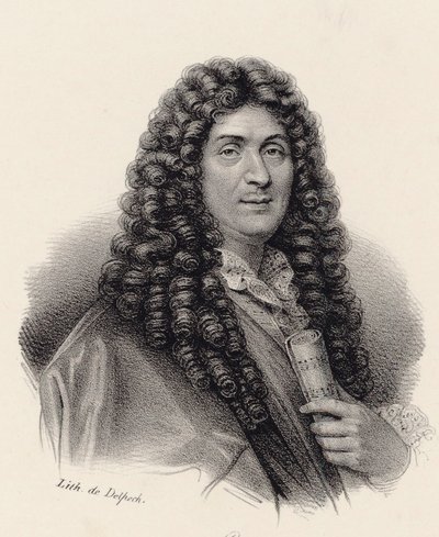 Portret van de componist Jean-Baptiste Lully 1632-1687 door Francois Seraphin Delpech