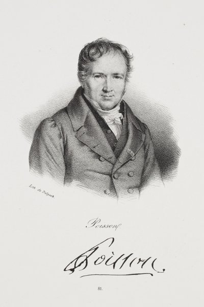 Portret van Siméon Denis Poisson door Francois Seraphin Delpech