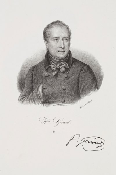 Portret van de schilder François Gérard door Francois Seraphin Delpech