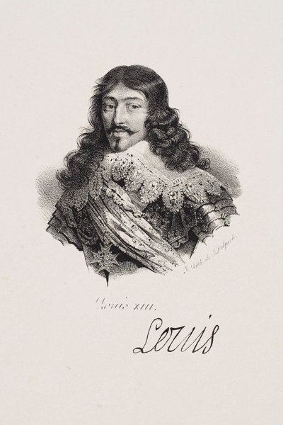 Portret van koning Lodewijk XIII door Francois Seraphin Delpech