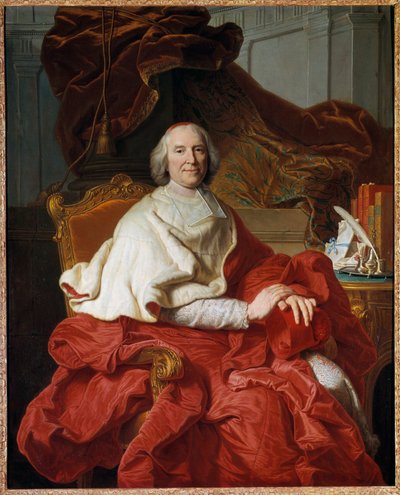 Portret van Andre Hercule (1653-1743), Kardinaal van Fleury door Francois Stiemart