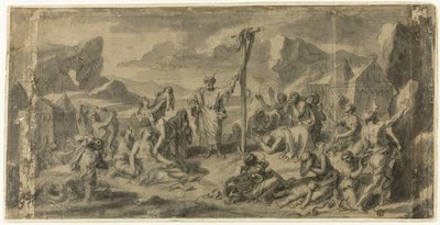 Mozes en de koperen slang door Francois Verdier