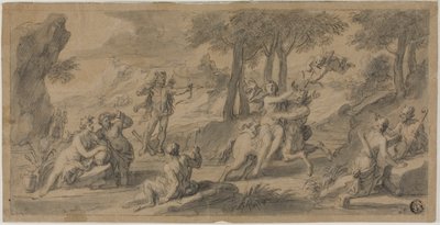De vlucht van de Centaur Nessus met Dejanina door Francois Verdier