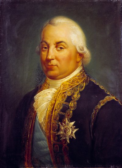 Portret van Pierre Andre de Suffren de Saint Tropez, baljuw van Suffren (1729-1788) door Francois Vincent Mathieu Latil
