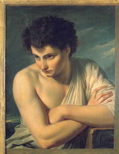 Een Jonge Man Gekleed als een Arcadische Herder door Francois Xavier Fabre