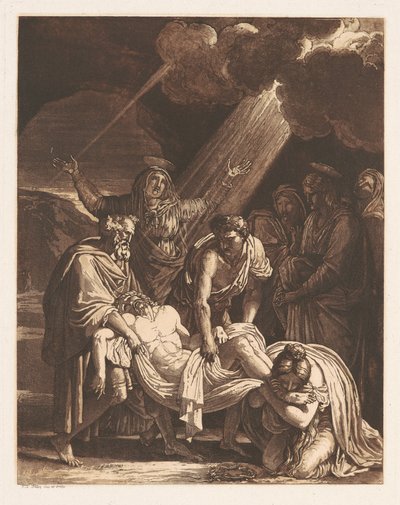 Christus naar het Graf Gedragen door Francois Xavier Fabre