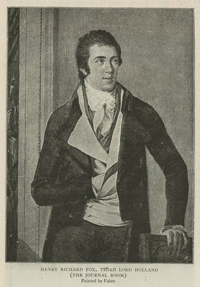 Henry Richard Fox, derde Lord Holland door Francois Xavier Fabre