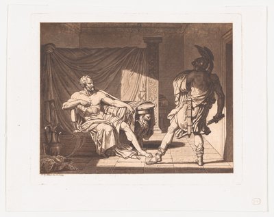 Marius bij Minturnae, ca. 1796-1800 door Francois Xavier Fabre