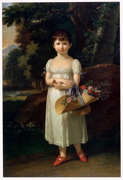 Portret van Amelia Oginski door Francois Xavier Fabre