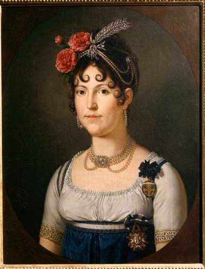 Portret van Maria Luisa van Spanje, Hertogin van Lucca, 19e eeuw door Francois Xavier Fabre