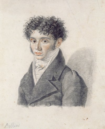 Portret van Vincenzo Bellini (1801-35) door Francois Xavier Fabre