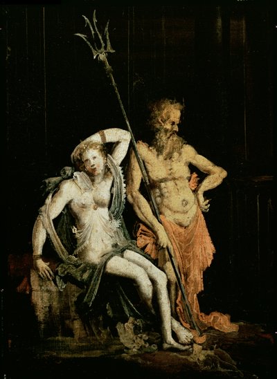 Scène van de Hel: detail met Hades en Persephone, heersers van de Onderwereld door Francois de Nome