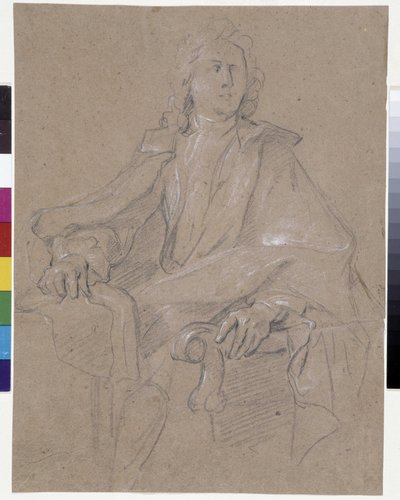 Portret van Jules Hardouin Mansart (1645-1708) door Francois de Troy