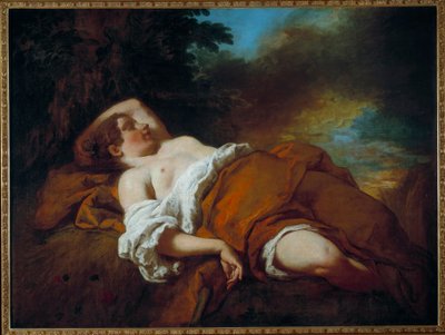 De slapende maaier door Francois de Troy