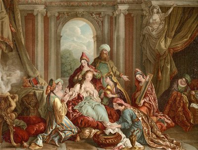 Esther wordt versierd voor de Koning door Francois de after Troy