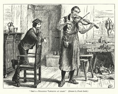 Ze is op zijn minst een Straddle Vawrious (gravure) door Frank (after) Dadd