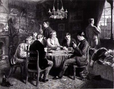 Dromerij - Een Stem van Ver Weg, gegraveerd door Robert W. Macbeth (1848-1910) uitgegeven door Thomas McLean door Frank (after) Dicksee