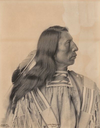 Portret van Jack Red Cloud, een Sioux-indiaan, eind 19e eeuw door Frank A. Rinehart