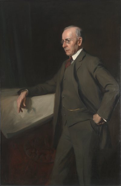 Portret van Louis Henri Sullivan door Frank A. Werner