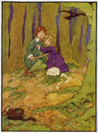 Illustratie voor Babes in the Wood door Frank Adams